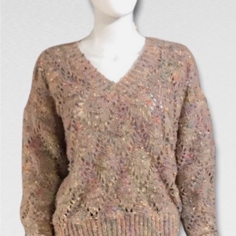 ✨ Item & Thread Speckled Knit Sweater – Size L ✨